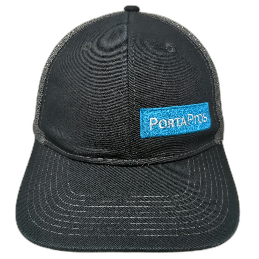 Port Authority Trucker Hat Black One Size PortaPros Embroidered Patch Snapback